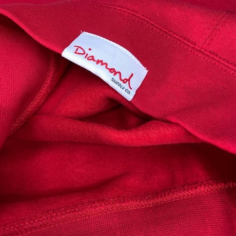 Diamond Supply ダイヤモンドサプライ WESTWIND クルーネック スウェット ベーシック トレーナー 赤
