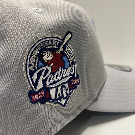 海外限定 Newera ニューエラ 9Forty Aフレーム SD Padres サンディエゴ パドレス 40周年記念 キャップ (940-282)