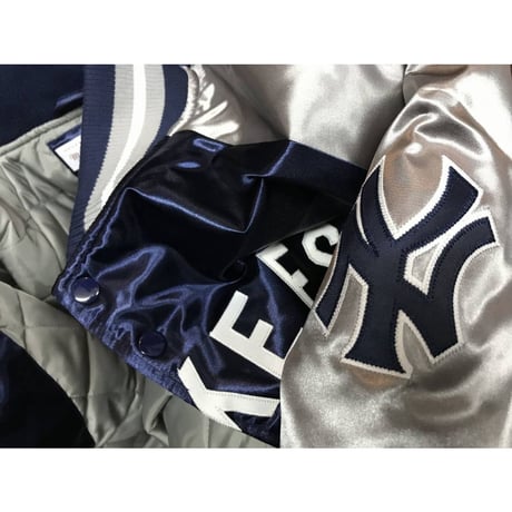Mitchell&Ness ミッチェル&ネス  NY ニューヨーク yankees ヤンキース サテン スタジアムジャンパー MLB スタジャン