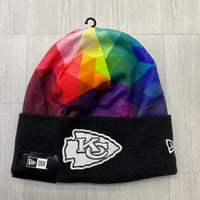 限定 NEWERA ニューエラ NFL クルーシャル キャッチ Chiefs カンザスシティ チーフス Prism (Beanie158)