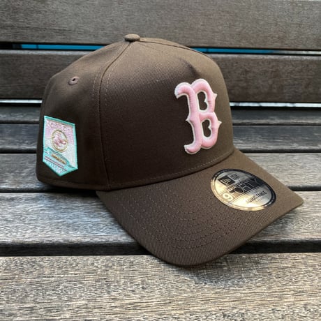 海外限定 Newera ニューエラ 9Forty Aフレーム Redsox ボストン レッドソックス スタジアムパッチ キャップ (940-270)