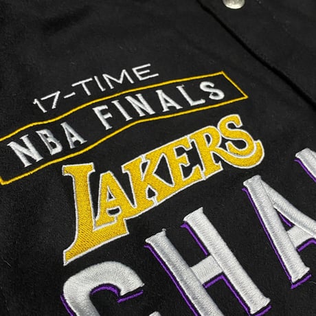 限定 JHデザイン LA レイカーズ Lakers ファイナル チャンピオン 17Time リバーシブル スタジャン