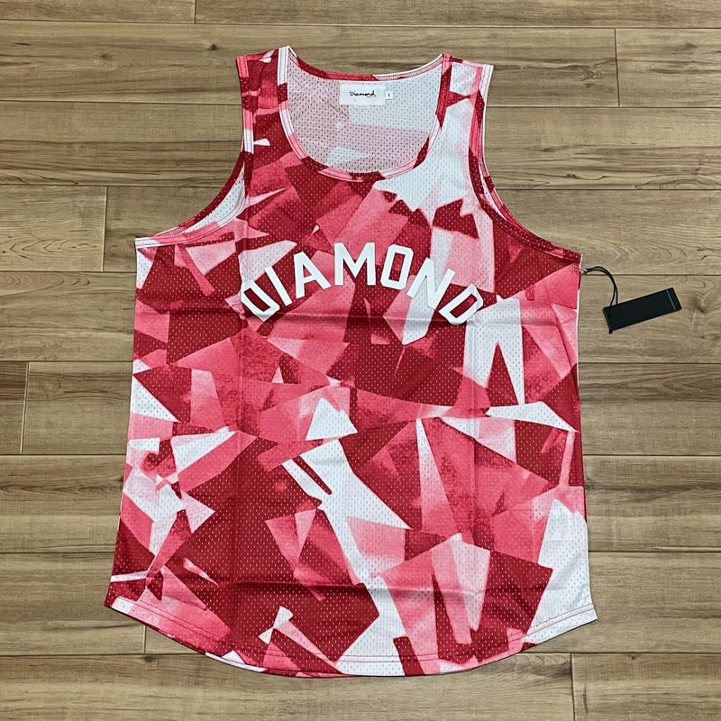 L】 ダイヤモンドサプライ Diamond Supply Co メッシュ タンクトップ 