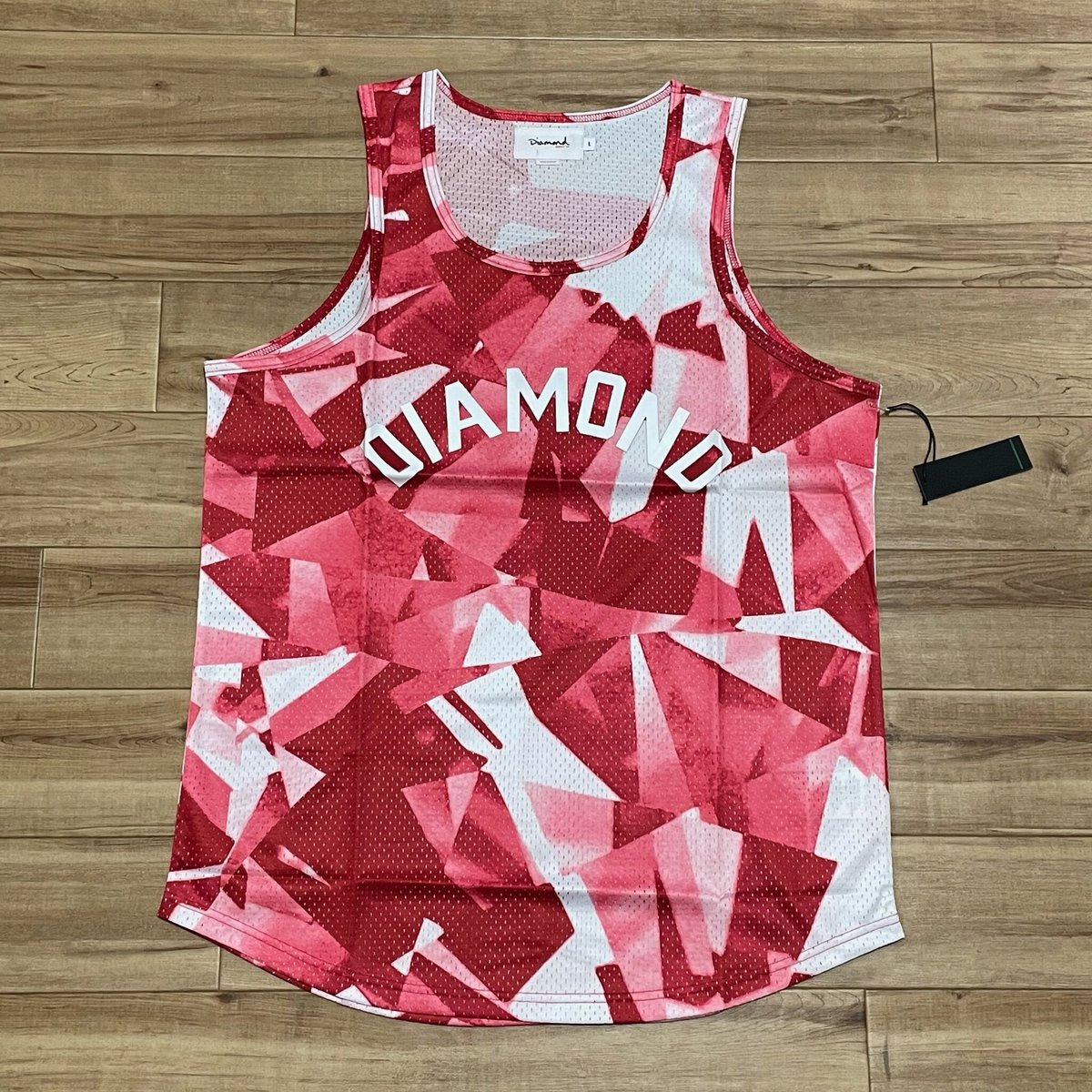 L】 ダイヤモンドサプライ Diamond Supply Co メッシュ タンクトップ