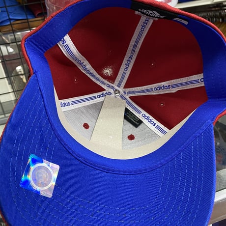 【S/M】 Adidas アディダス Collegiate カンザス大学 カンザス KU ジェイホークス 赤 フレックス キャップ