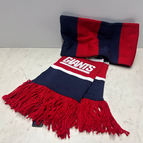 海外モデル Mitchell and Ness ミッチェル&ネス NFL ニューヨーク ジャイアンツ Giants ロングマフラー Scarf