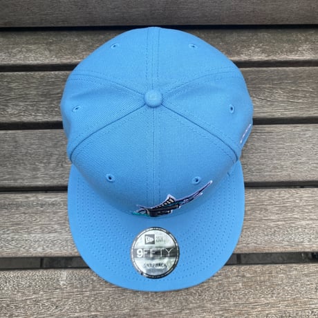 USA仕様 9FIFTY ニューエラ MLB フロリダ マーリンズ Marlins スナップバックキャップ Essentials Sky Blue (950-201)