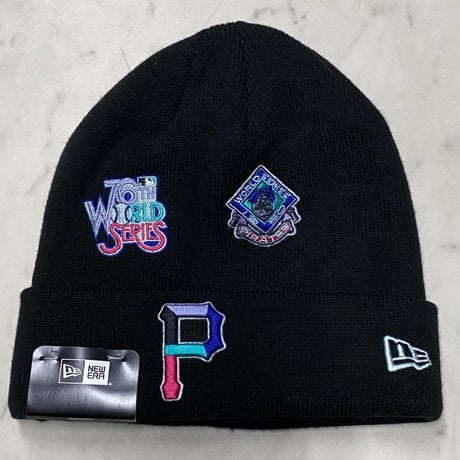 USA限定 NEWERA ニューエラ MLB WSチャンピオンズ ニット帽 ピッツバーグ パイレーツ Pirates