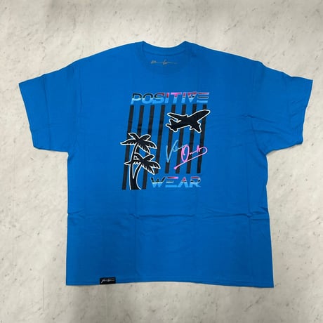 LA発 Positive Wear Clothing ポジティブウェア クロージング JET SETTER Tシャツ (PWT9Blu)
