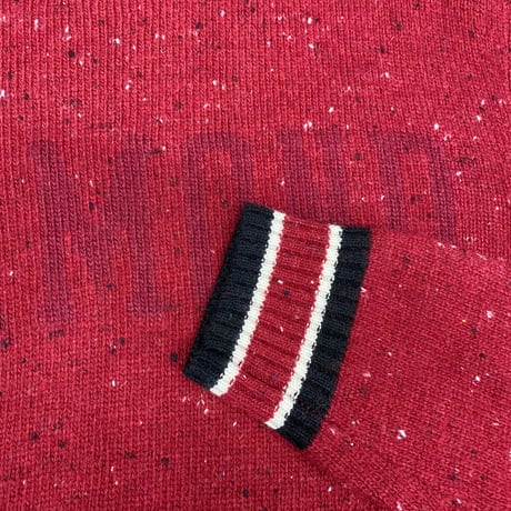 Diamond Supply ダイヤモンドサプライ College Knit ウール セーター MIX ミックスカラー バーガンディ