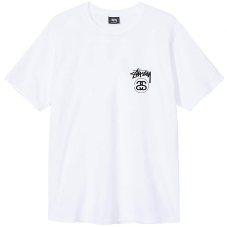 Stussy ステューシー STOCK SS LINK ストック SSリンク 半袖 Tシャツ 白