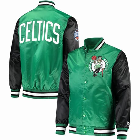 STARTER スターター NBA ボストン Celtics セルティックス 黒 緑 スタジャン