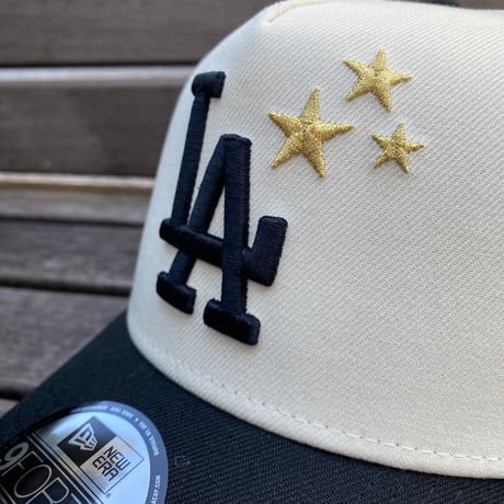 海外限定 Newera ニューエラ 9Forty Aフレーム LA Dodgers ドジャース キャップ 三ツ星 WS記念 (940-115)