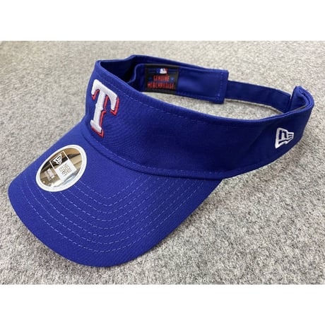 Essential ニューエラ NEWERA サンバイザー Rangers テキサス レンジャーズ MLB サイズ調節可