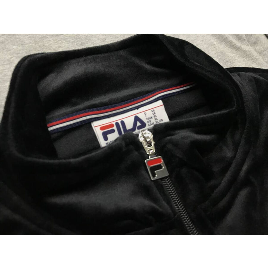 アメリカ限定 FILA フィラ Velour ベロア 上下 セットアップ 黒 ...