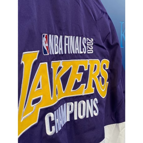 NBA JHデザイン LA レイカーズ Lakers ファイナルチャンピオン 17Time 限定 RIPSTOP 軽量ジャケット
