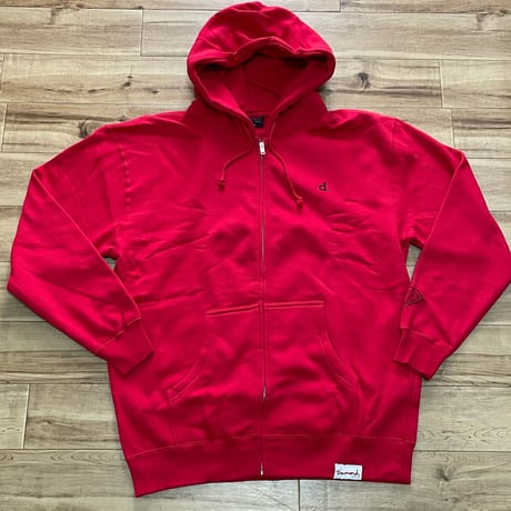 Diamond Supply Co. ダイヤモンドサプライ Zip-Up ジップアップ パーカー 赤 Un Polo (Z5)