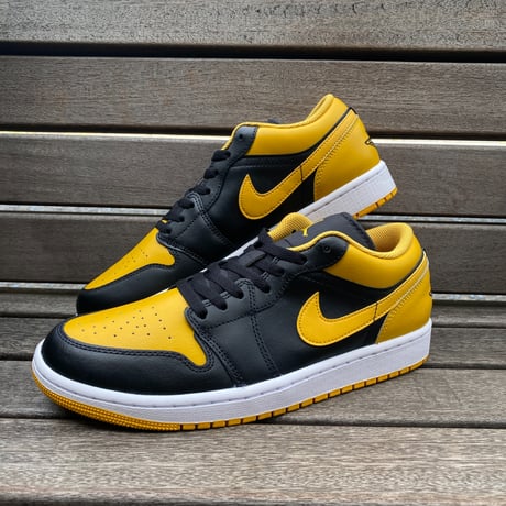 NIKE ナイキ Air Jordan1 Low エアジョーダン1 ローカット 黒 黄 イエローオークル (AJ120)