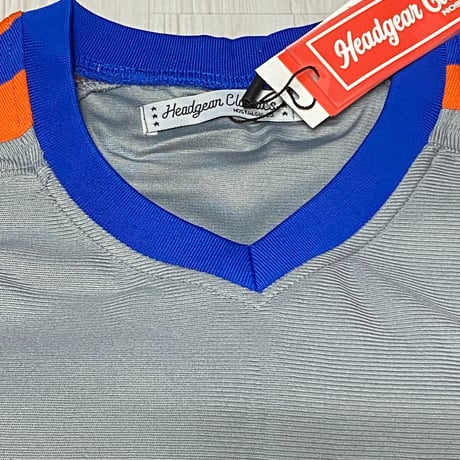 USA限定 Headgear Classics ニグロリーグ NY リンカーン ジャイアンツ LincolnGiants Vネック ベースボールシャツ#48 (HGC-BB65)