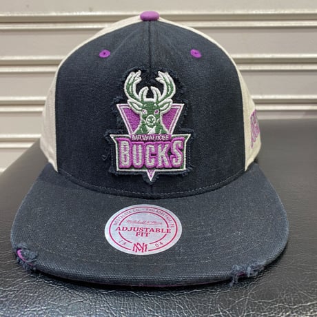 Mitchell&Ness ミッチェル&ネス NBA ミルウォーキー バックス Bucks スナップバックキャップ