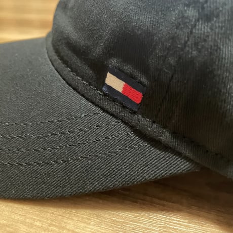 トミーヒルフィガー TOMMY HILFIGER ストラップバック キャップ 黒 Sフラッグロゴ (3)
