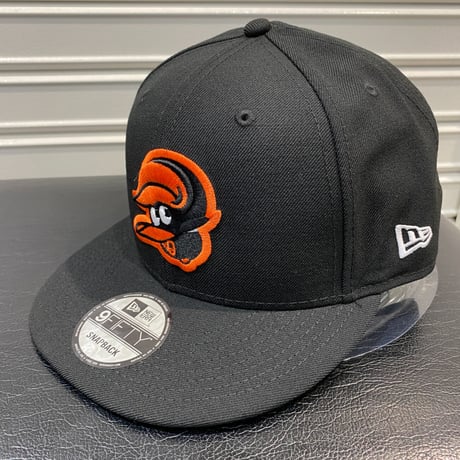USA限定 Newera ニューエラ 9FIFTY アップサイドダウンロゴ スナップバック MLB オリオールズ