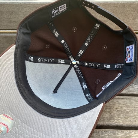 海外限定 Newera ニューエラ 9Forty Aフレーム LA Dodgers ドジャース キャップ Heart ハートロゴ ショコラ (940-127)