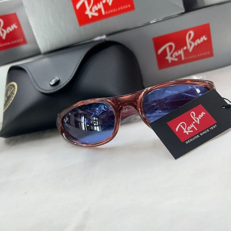Ray-Ban レイバン RECTANGLE レクタングルシェイプ 透明 ランスペアレントレッド サングラス RB4332 (0RB19)