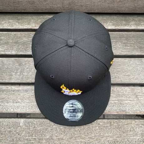 海外限定 9FIFTY ニューエラ LA Dodgers ドジャース スナップバックキャップ 炎 イエローフレイム 40周年記念 (950-248)