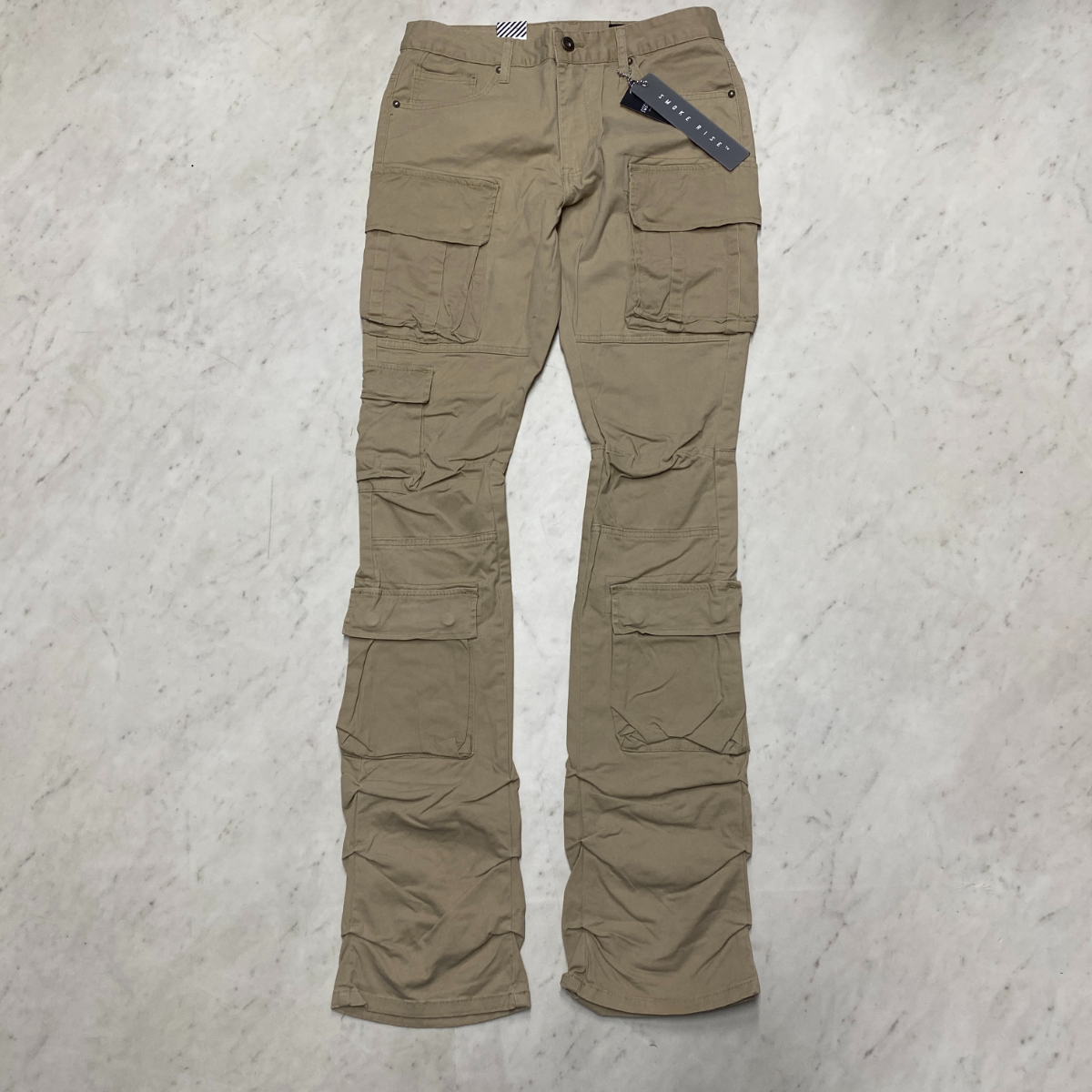 海外限定 SmokeRise スモークライズ Stacked Flare Fit Cargo