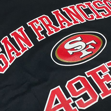 NFL公式 Majestic Athletic サンフランシスコ フォーティナイナーズ 49ers 半袖 Tシャツ 黒