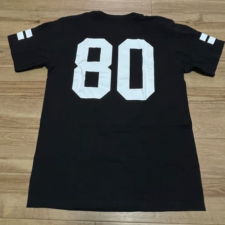 【S】 Stussy ステューシー オーセンティック 半袖 ベースボールシャツ Tシャツ 黒 背番号80  (18)