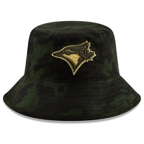 特別仕様 NEWERA ニューエラ BlueJays トロント ブルージェイズ バケットハット 迷彩