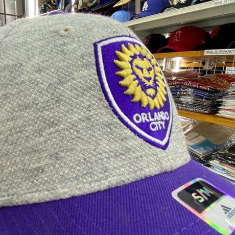 Adidas アディダス MLS オーランド シティ SC 伸縮性 キャップ メジャーリーグサッカー (MLS13)