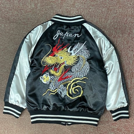 スカジャン 黒 鷲 ドラゴン刺繍 横須賀 スカジャン 鷲 ドラゴン 横須賀