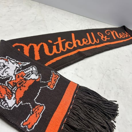 海外モデル Mitchell and Ness ミッチェル&ネス NFL クリーブランド ブラウンズ ロングマフラー Scarf