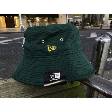 REDUX ニューエラ NEWERA オークランド Athletics アスレチックス 公式 バケットハット 緑 MLB