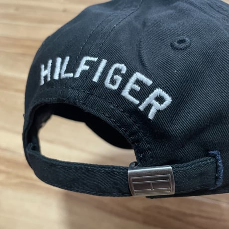 トミーヒルフィガー TOMMY HILFIGER ストラップバック キャップ 黒 Sフラッグロゴ (3)