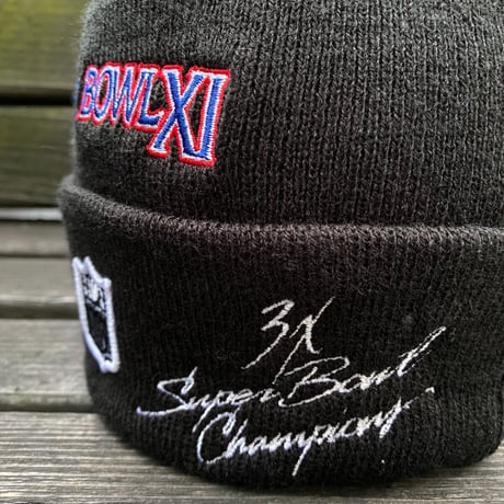 USA限定 NEWERA ニューエラ NFL スーパーボウル チャンピオンズ ニットキャップ レイダース