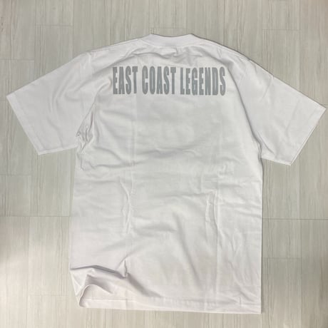 LA発 EAST COAST LEGENDS 東海岸 アンダーグラウンド グラフィック ヘビーウェイト Tシャツ 白 (GTS79)