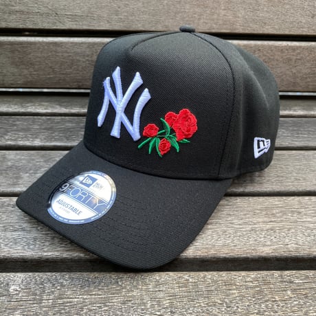 海外限定 Newera ニューエラ 9Forty Aフレーム NY Yankees ヤンキース 1996WS バラ Rose Crest キャップ(940-197)