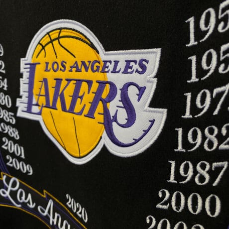 限定 JHデザイン LA レイカーズ Lakers 限定 ファイナル チャンピオン 17Time リバーシブル スタジャン