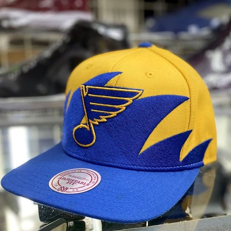 Mitchell&Ness NHL セントルイス ブルース Blues スナップバックキャップ ホッケー SharkTooth
