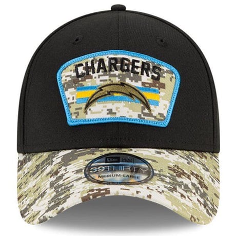 Newera ニューエラ NFL 39THIRTY ロサンゼルス チャージャーズ Chargers ストレッチキャップ 迷彩