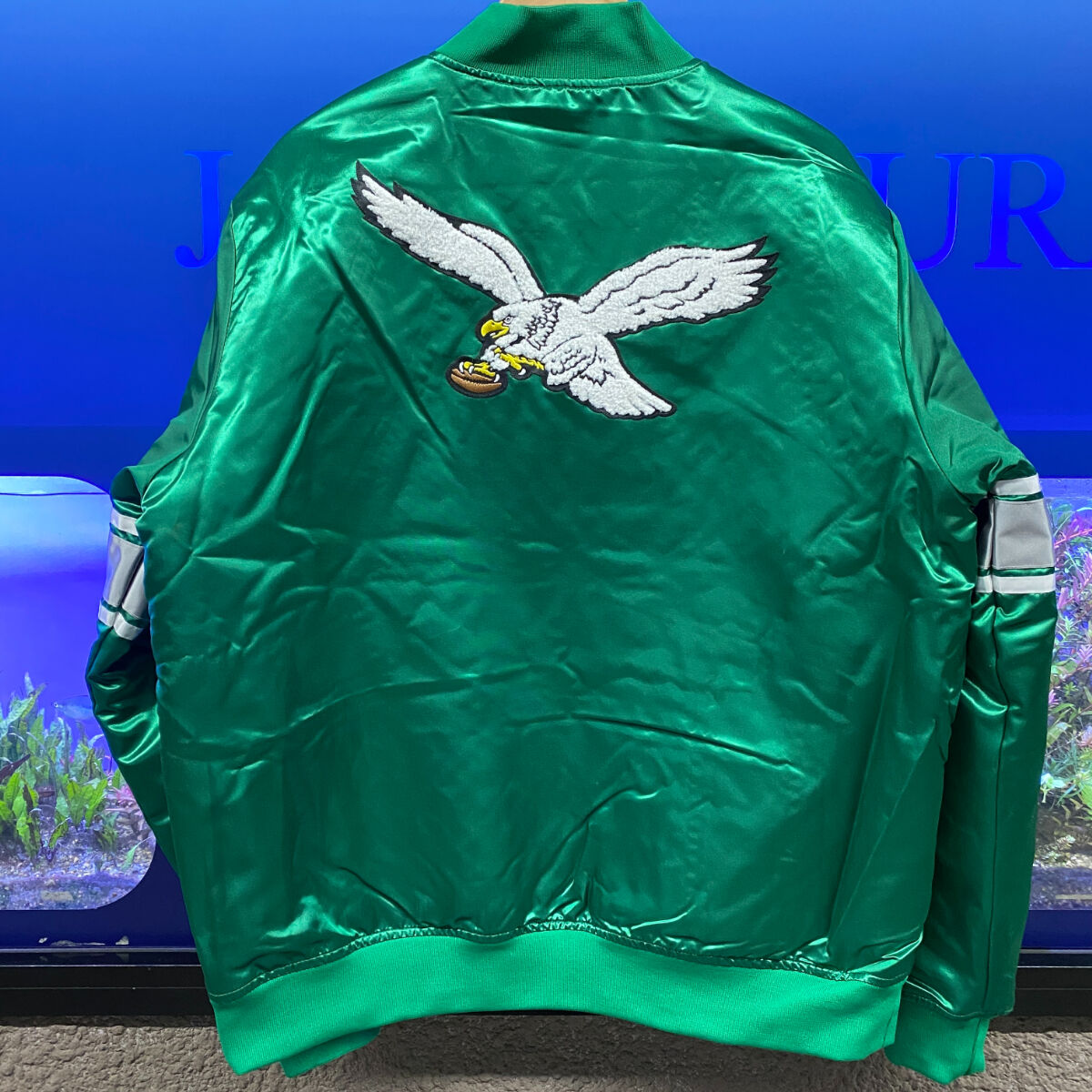 80s-90s　フィラデルフィア・イーグルス　中綿ジャケット　nfl NFL フィラデルフィアイーグルス ナイロンジャケット - メルカリ