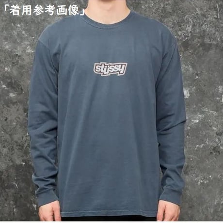 USAモデル Stussy ステューシー DROP U PIG. DYED ピグメントダイ 長袖 Tシャツ