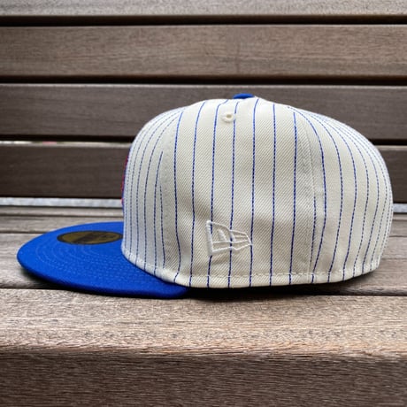 USA限定 Newera 59FIFTY シカゴ カブス CUBS 100th Anniv. ピンストライプ Cooperstown (5-4)