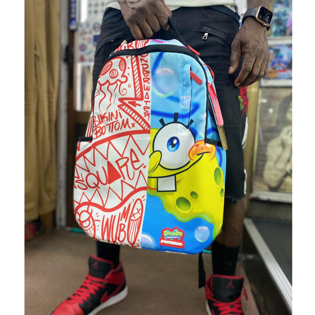 13周年記念】 SPRAYGROUND スプレイグラウンド スポンジボブ バック