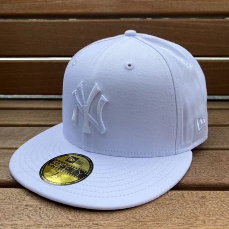 59FIFTY ニューエラ Newera ニューヨーク ヤンキース Yankees ソリッドホワイト MLB (19-5)
