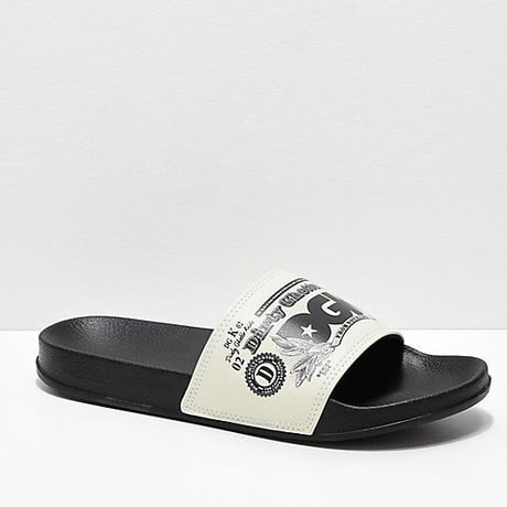 USAモデル 日本未発売 DGK ディージーケー Currency ドル柄 シャワーサンダル ベナッシ 黒